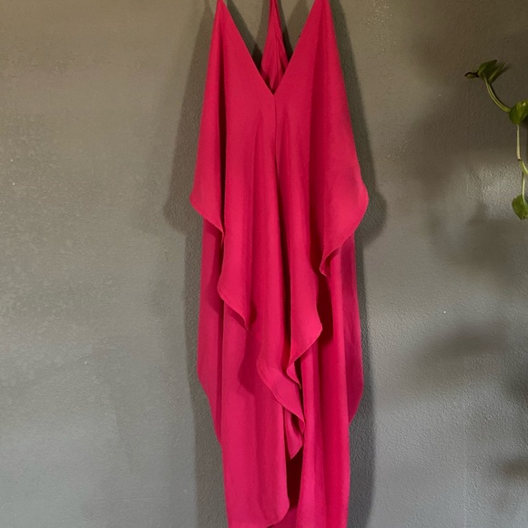 Hot Pink Racer Back Dress - Picture 3 of 8
